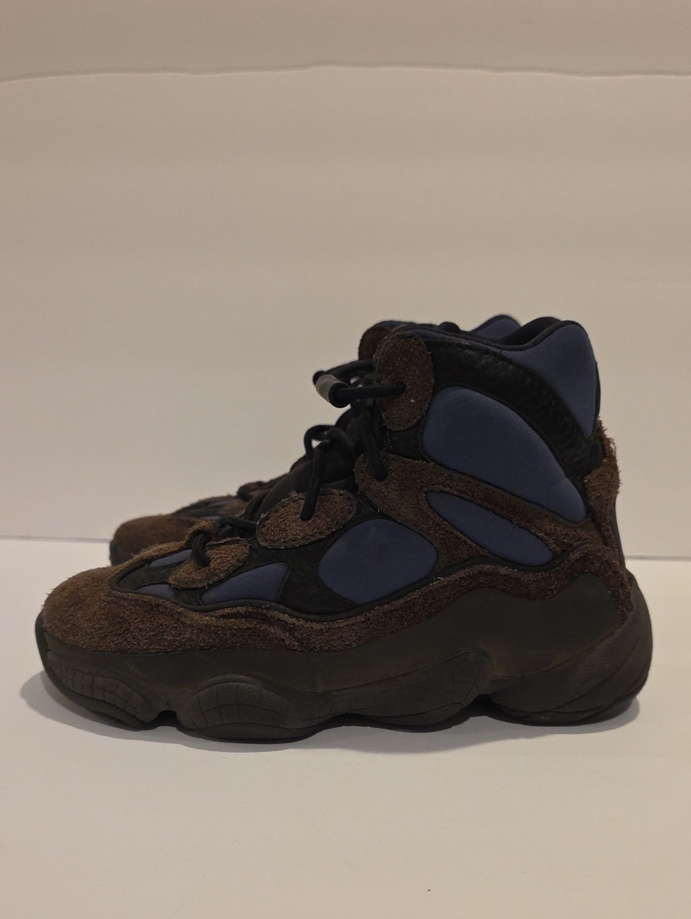 Yeezy Adidas Kids Brown & Purple Suede Sneakers Size 12 500 Pro Sample Shoes